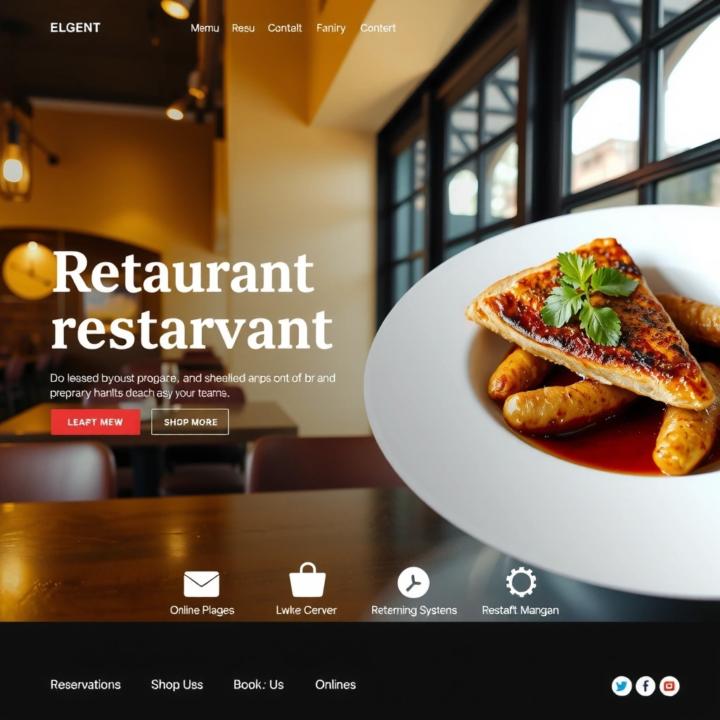 Restaurant website design