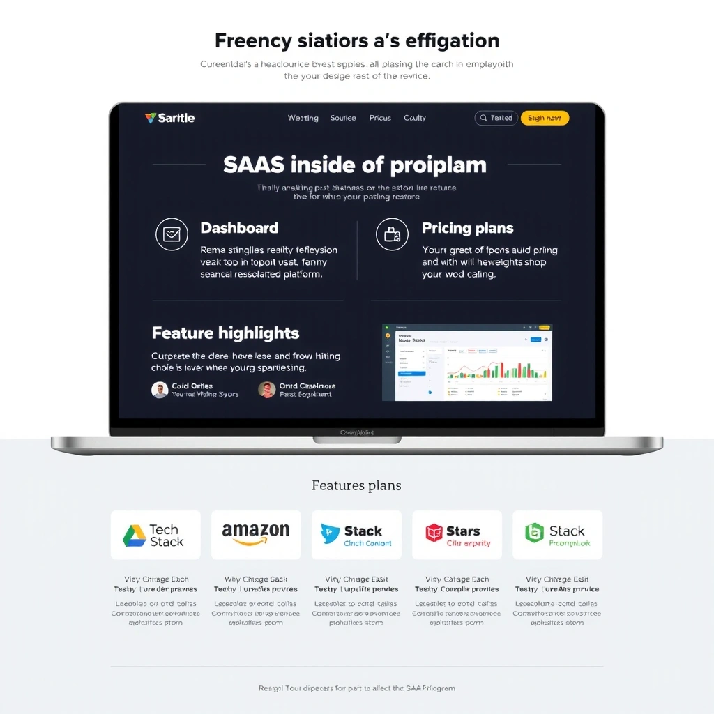 SaaS platform website design
